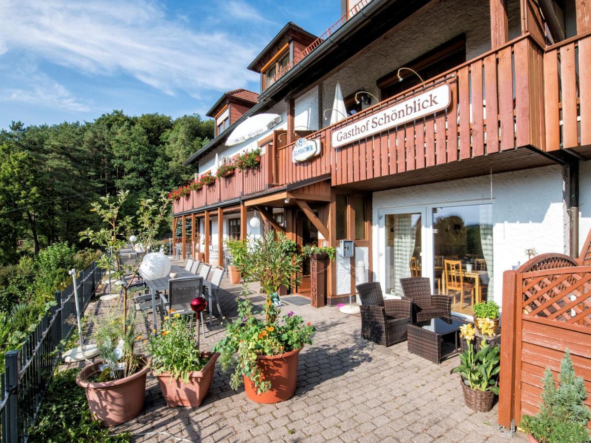 Gasthof Schoenblick Goessweinstein Exterior foto